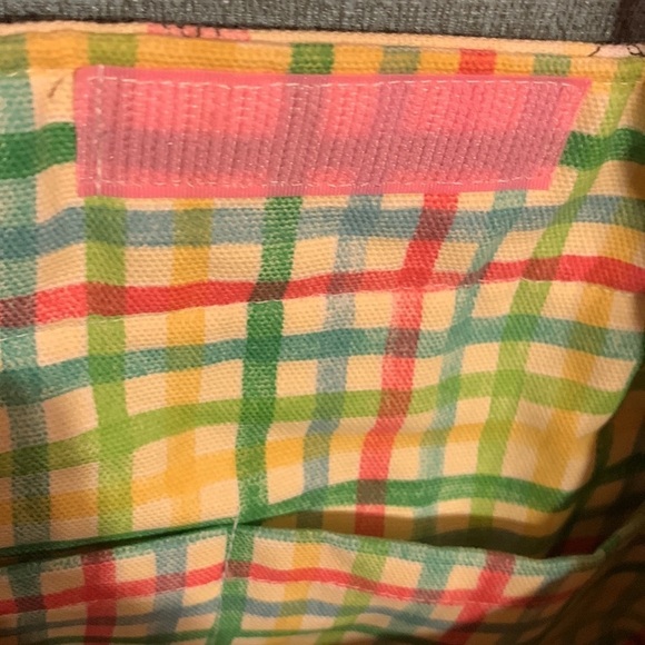 Vintage Kitsch Handmade Canvas Pastel Tea Pot Bag Purse Pocketbook Great Gift - Picture 7 of 10